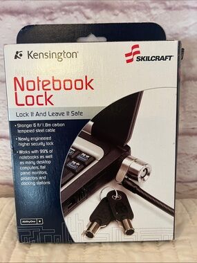 Kensington Notebook Lock with Keys - Black
